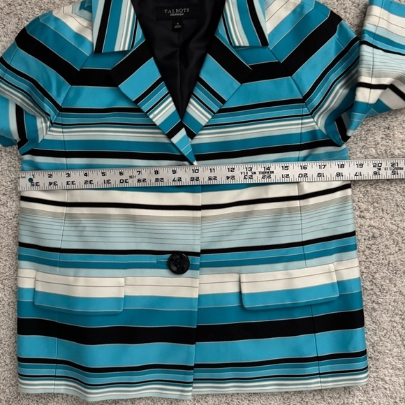 Talbots Silky Striped Blazer - Picture 6 of 7